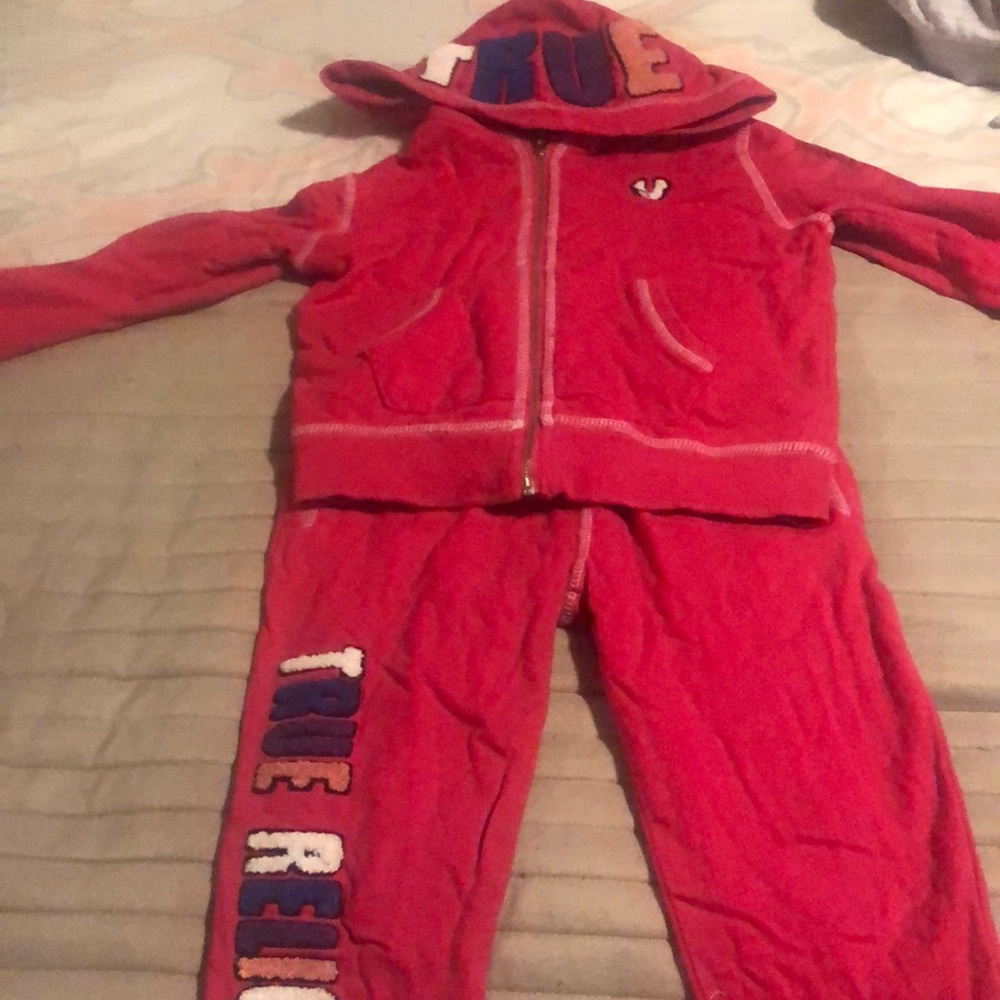 Girls true religion sweatsuit